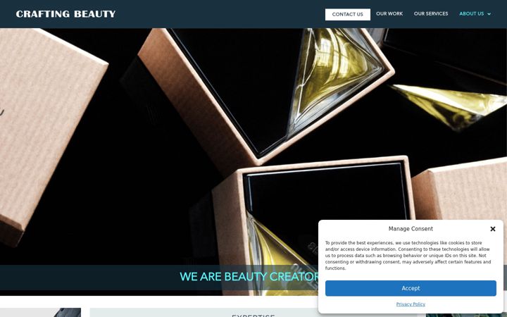 Screenshot of craftingbeauty.com