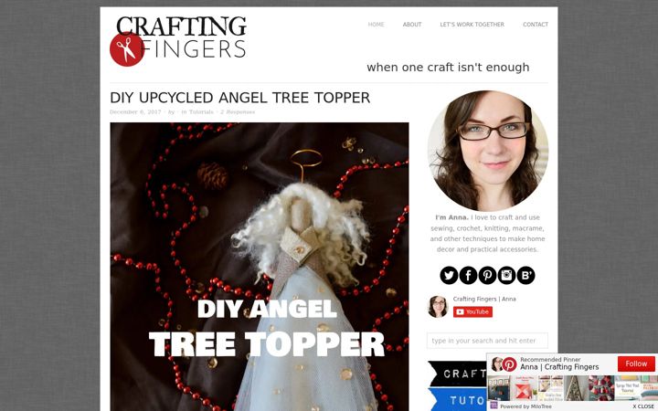 Screenshot of craftingfingers.co.uk