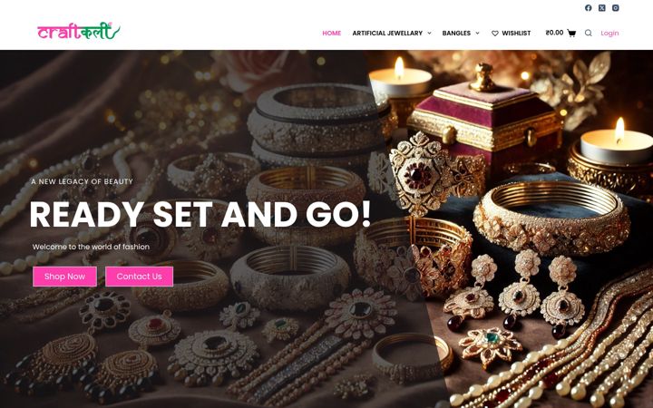 Screenshot of craftkali.com