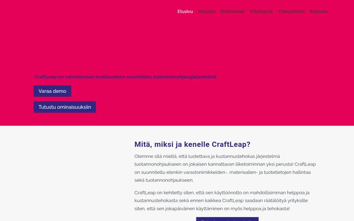 Screenshot of craftleap.com