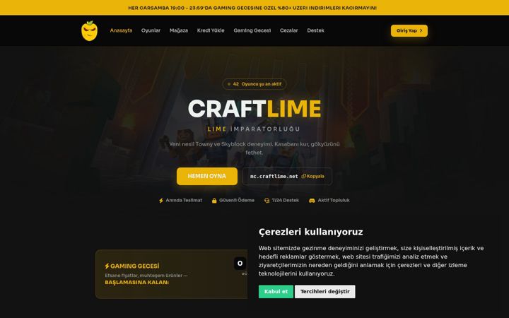 Screenshot of craftlime.net