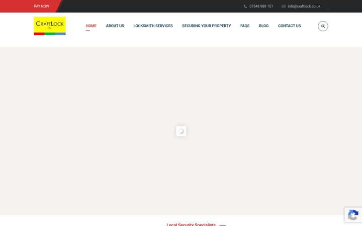 Screenshot stránky craftlock.co.uk
