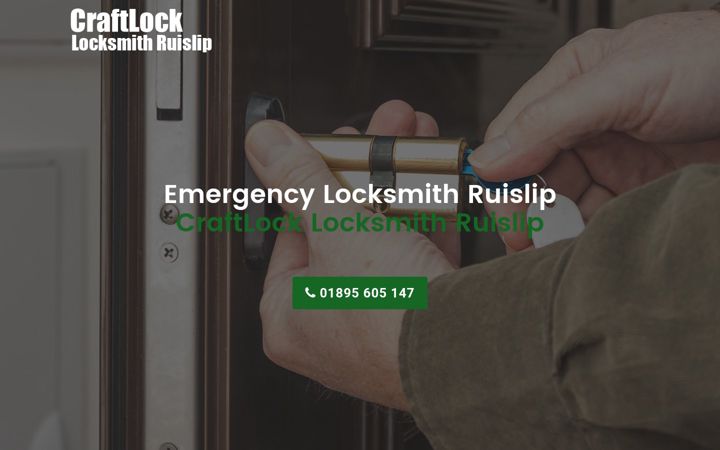 Screenshot of craftlocklocksmithruislip.co.uk