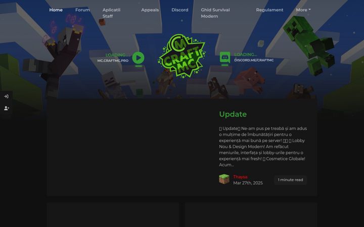 Screenshot of craftmc.pro