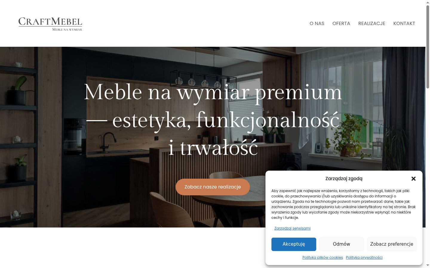 Ekrānuzņēmums ar piekrišanas baneri, kas tika rādīts pirms jebkādas mijiedarbības