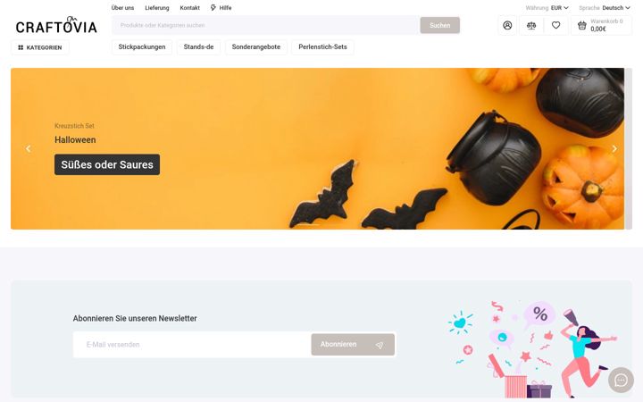 Screenshot of craftovia.de