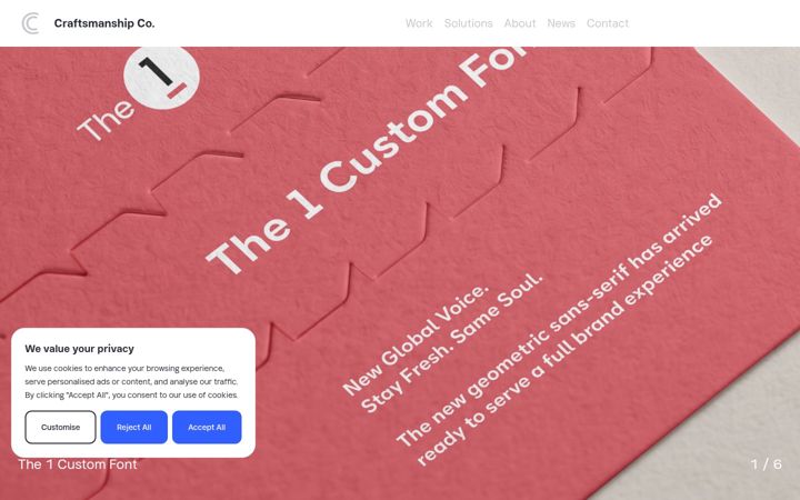 Screenshot of craftsmanship.co