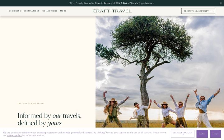 Screenshot of crafttravel.com