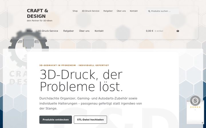 Screenshot of craftunddesign.de