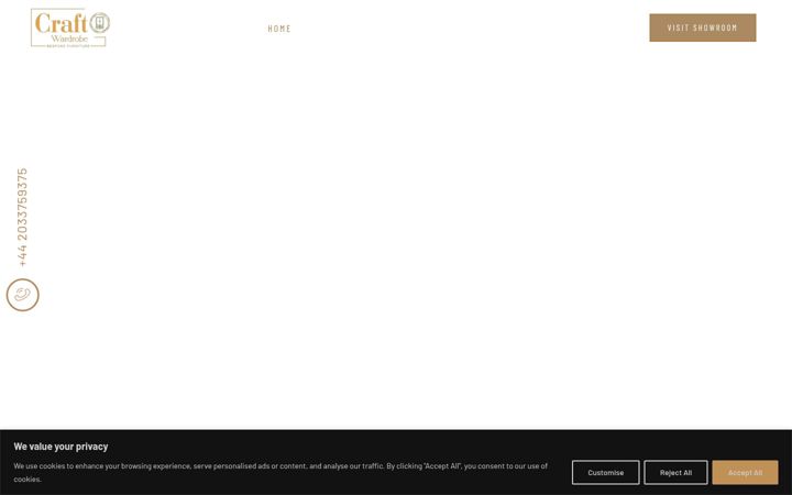 Screenshot stránky craftwardrobe.co.uk