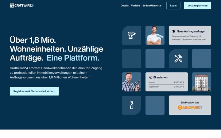 Screenshot of craftware24.de