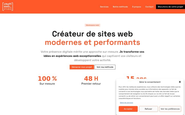 Screenshot of craftweb-studio.fr