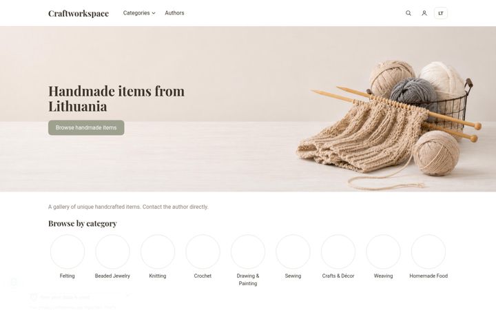 Screenshot of craftworkspace.com