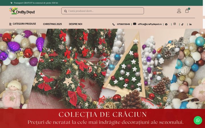 Screenshot of craftydepot.ro