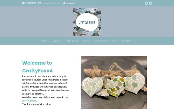 Screenshot of craftyfoxx4.co.uk