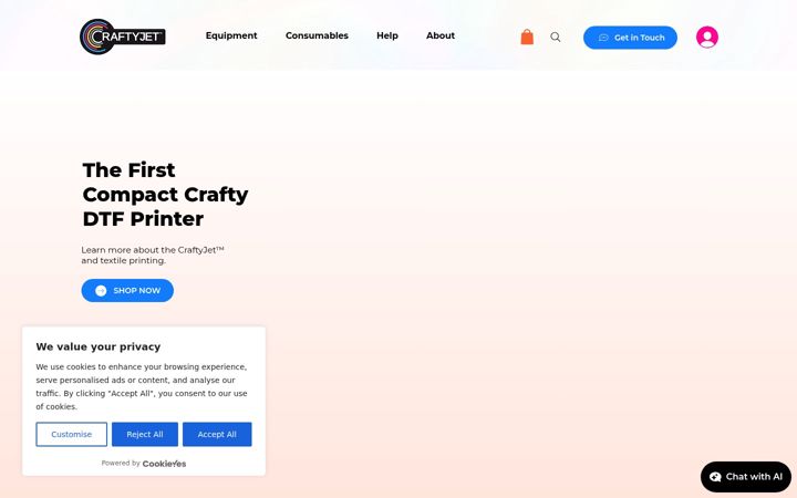 Screenshot di craftyjet.co.uk