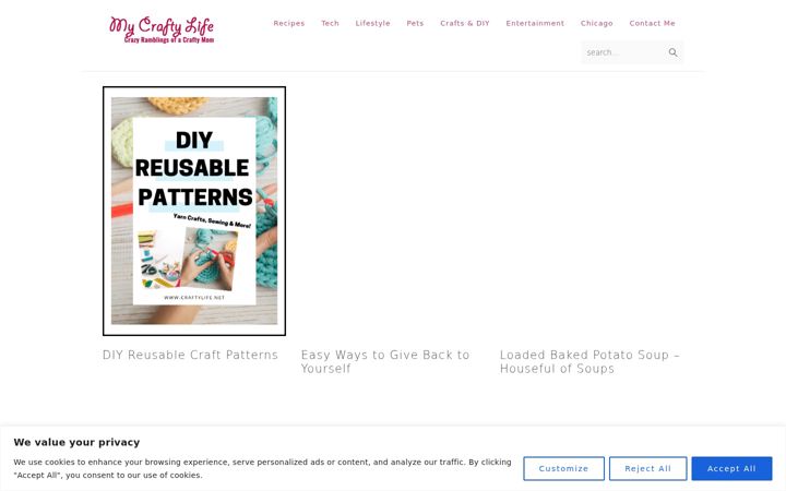 Screenshot of craftylife.net