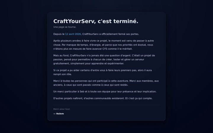 Snímek obrazovky craftyourserv.net
