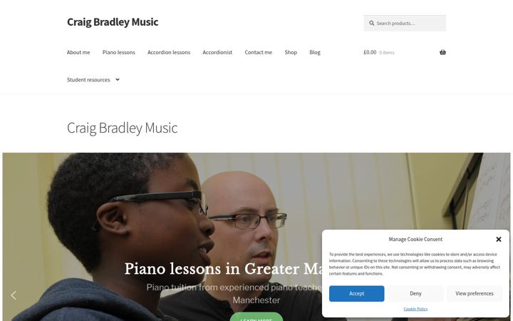 Screenshot of craigbradley.co.uk
