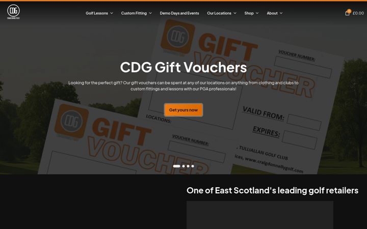 Screenshot of craigdonnellygolf.com