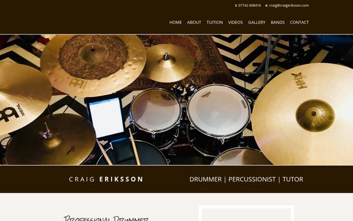 Screenshot of craigeriksson.com