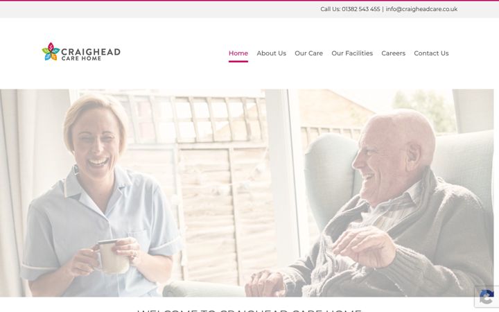 Screenshot of craigheadcare.co.uk