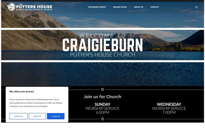 Screenshot of craigieburnchurch.com