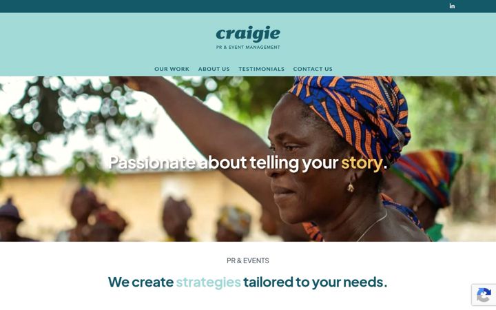 Screenshot of craigiecommunications.ie