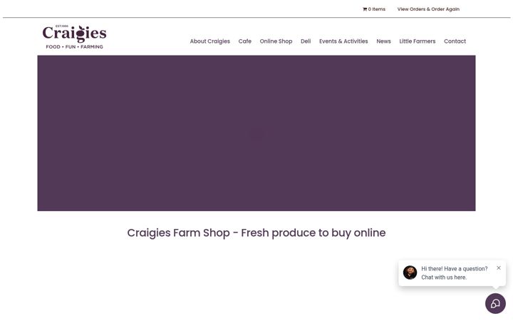 Screenshot of craigies.co.uk