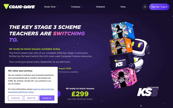 Screenshot of craigndave.org
