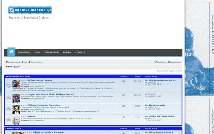 Screenshot of craiova-maxima.ro