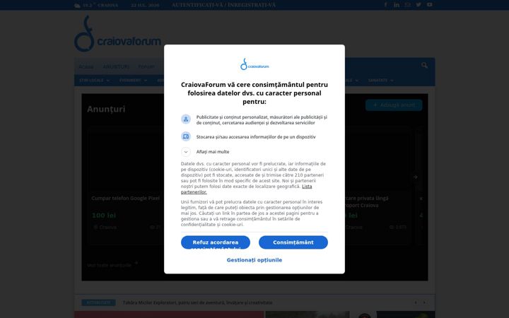Screenshot di craiovaforum.ro