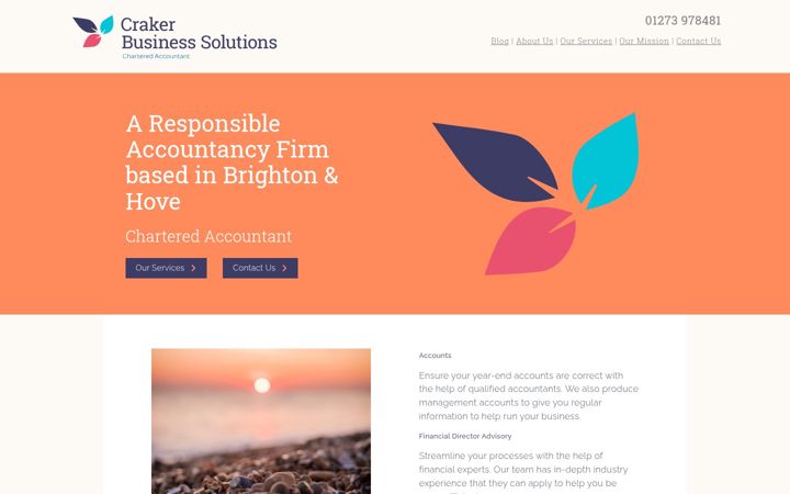 Screenshot of crakerbusinesssolutions.co.uk