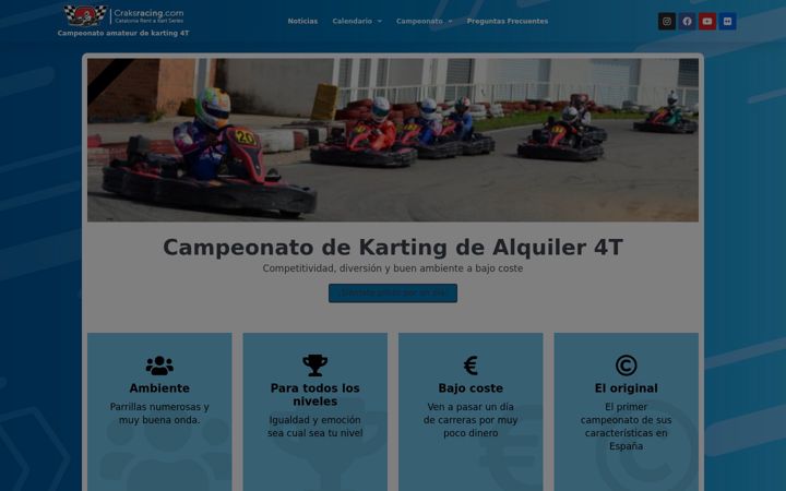 Screenshot of craksracing.com