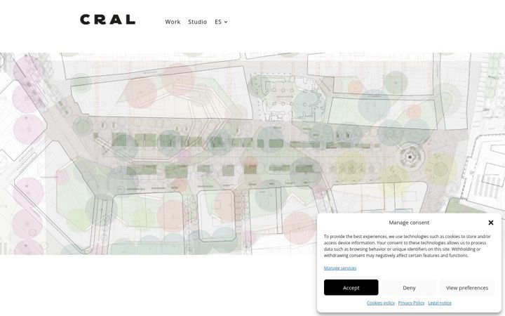 Screenshot of cral.es
