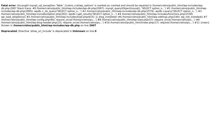 Screenshot of cral.no