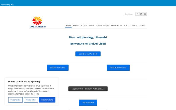 Captura de pantalla de cralaslchieti.it