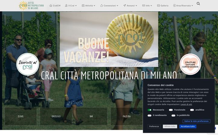 Screenshot of cralcittametropolitanadimilano.com