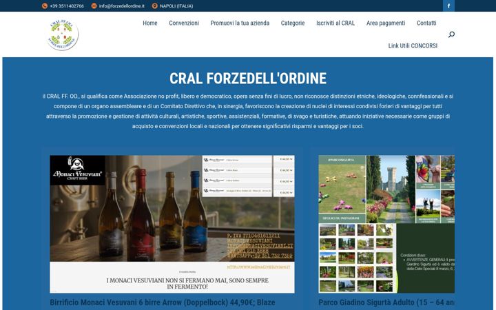 Ekrano kopija cralforzedellordine.it