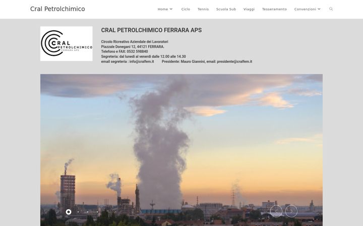 Screenshot του cralpetrolchimico.it