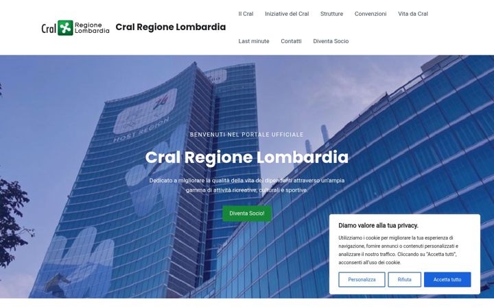 Screenshot of cralregionelombardia.com