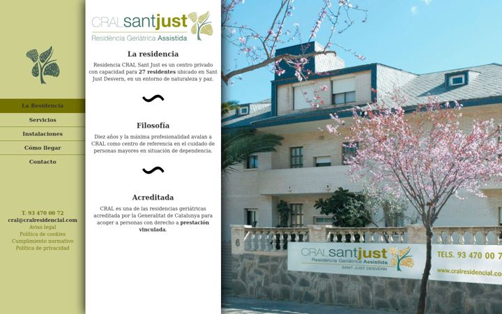 Screenshot of cralresidencial.com