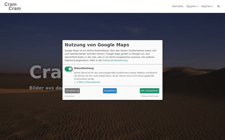 Screenshot of cram-cram.de