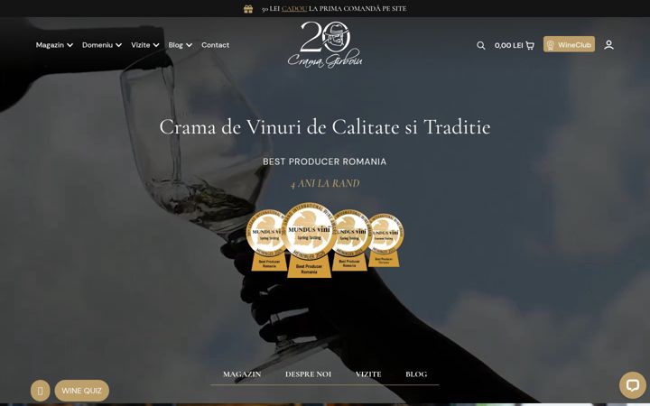 Screenshot of cramagirboiu.ro