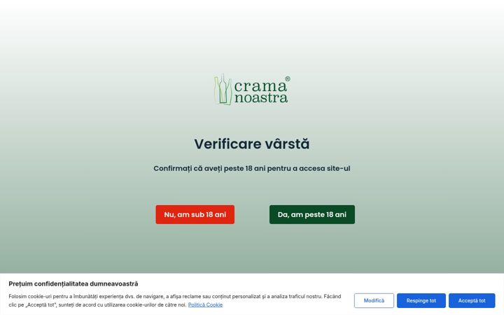 Screenshot of cramanoastra.ro