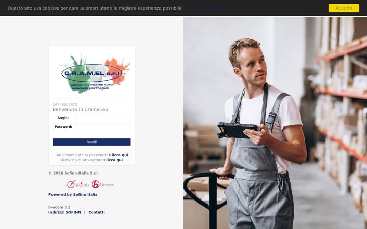 Screenshot of cramel.eu