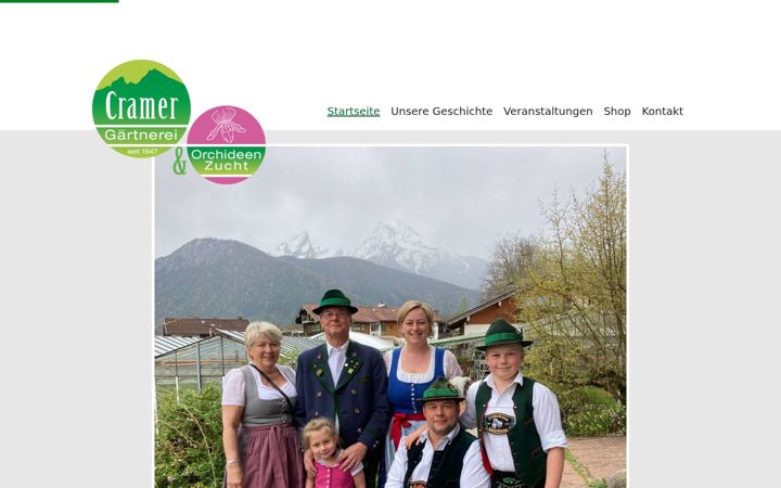 Screenshot of cramer-orchideen.de