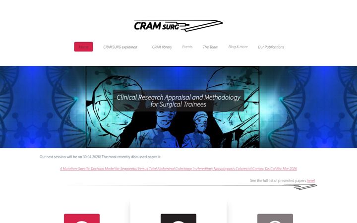 Screenshot of cramsurg.org