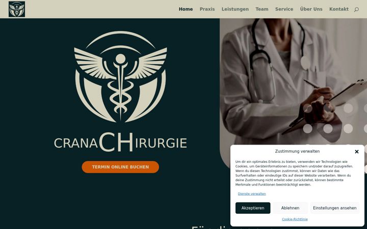 Screenshot of cranachirurgie.de