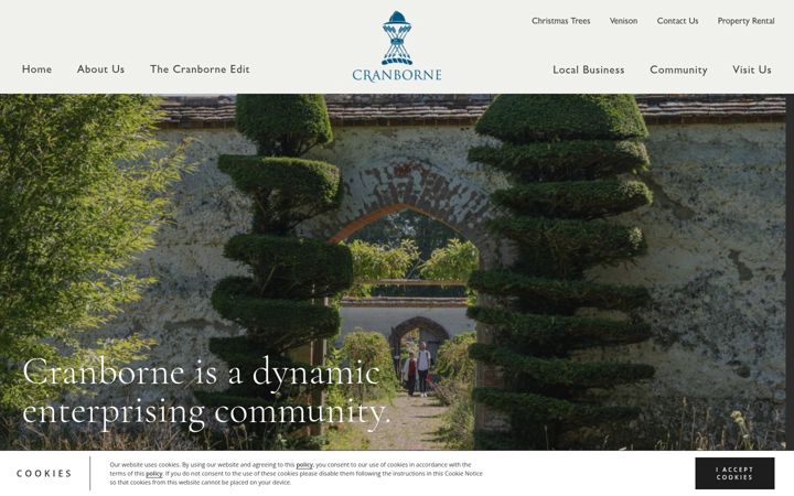 Zrzut ekranu cranborne.co.uk